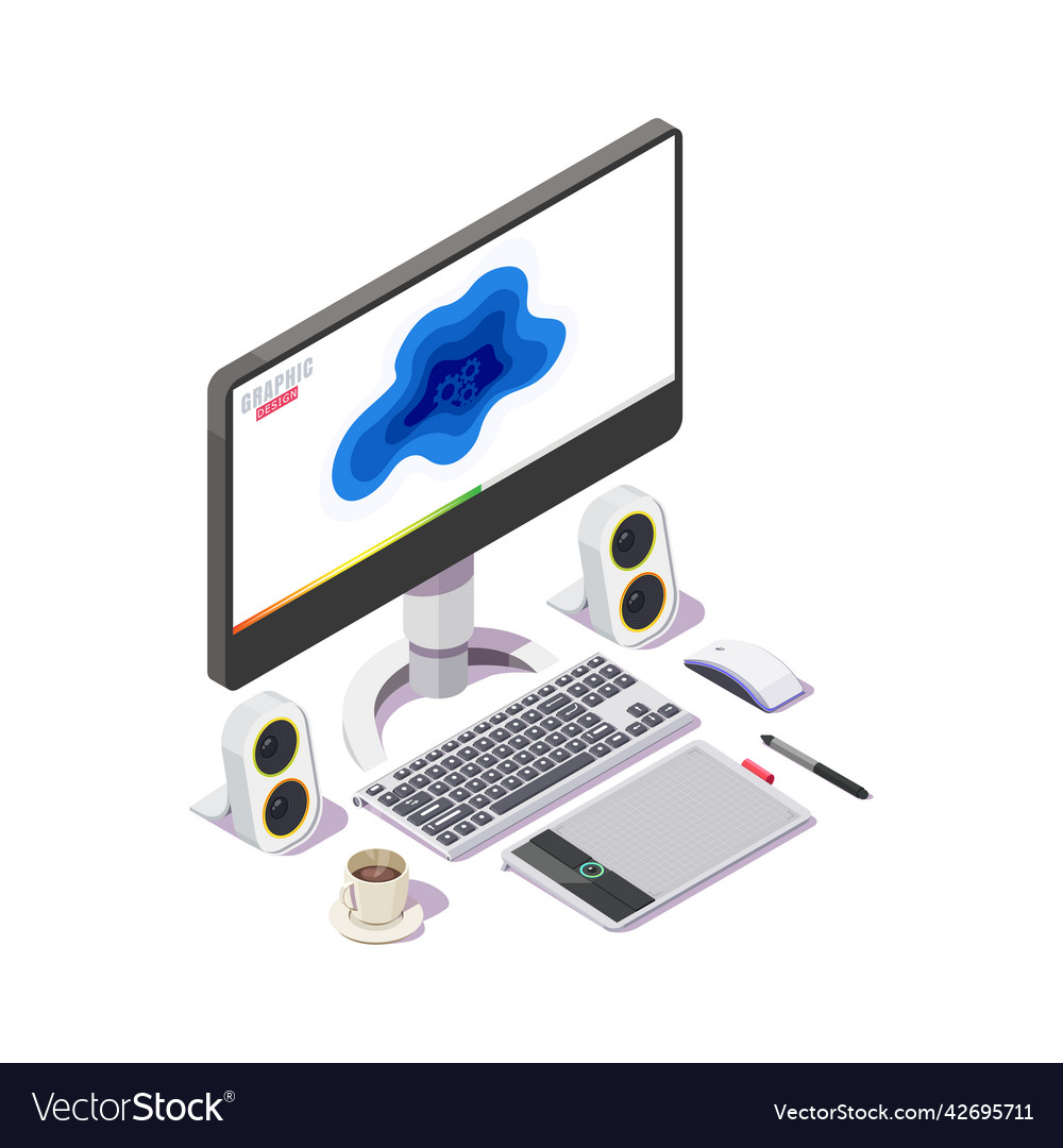 Graphic design desktop and graphics