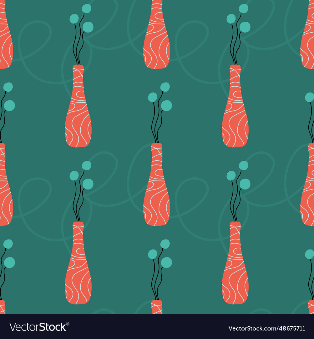 Hand-drawn color seamless pattern