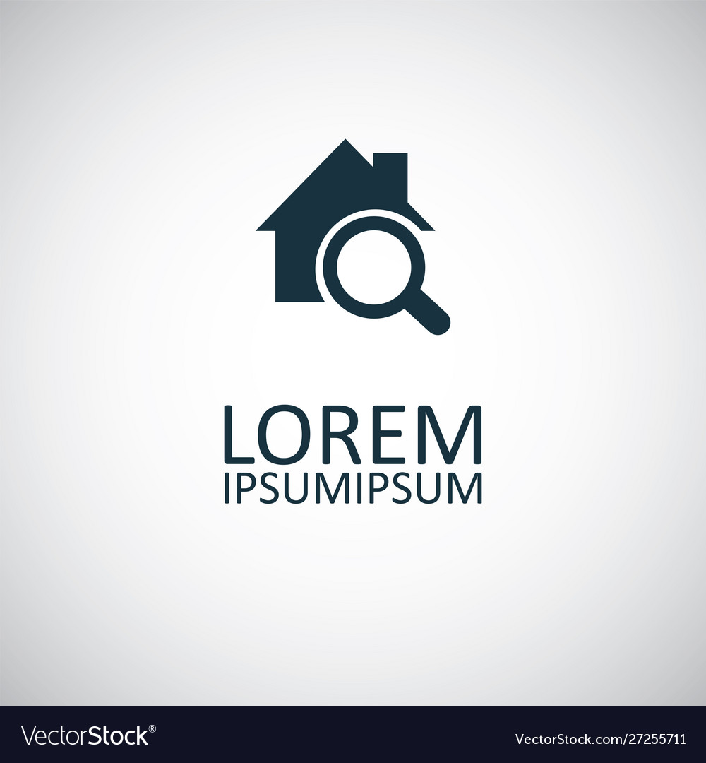 Home search icon for web and ui on white
