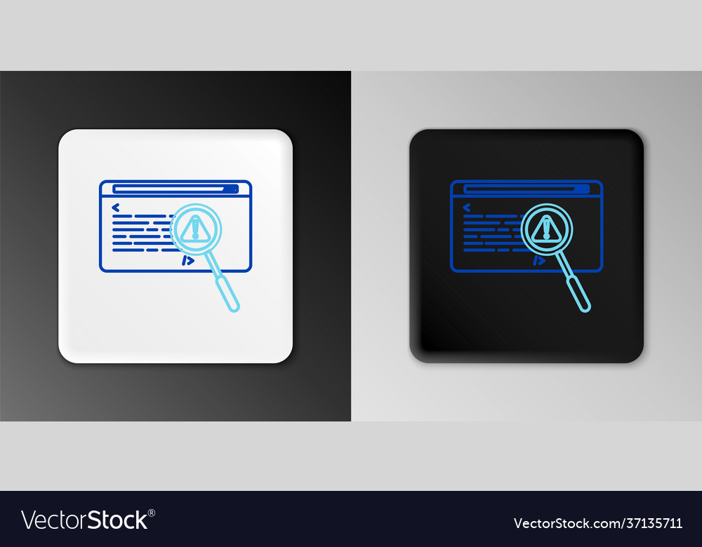 Line system bug concept icon isolated on grey vector image Line system bug concept icon isolated on grey