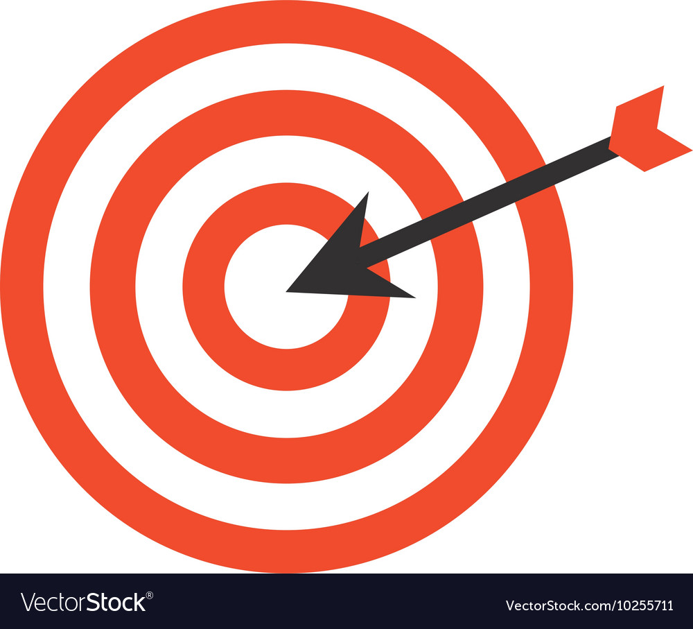 Target arrow isolated icon