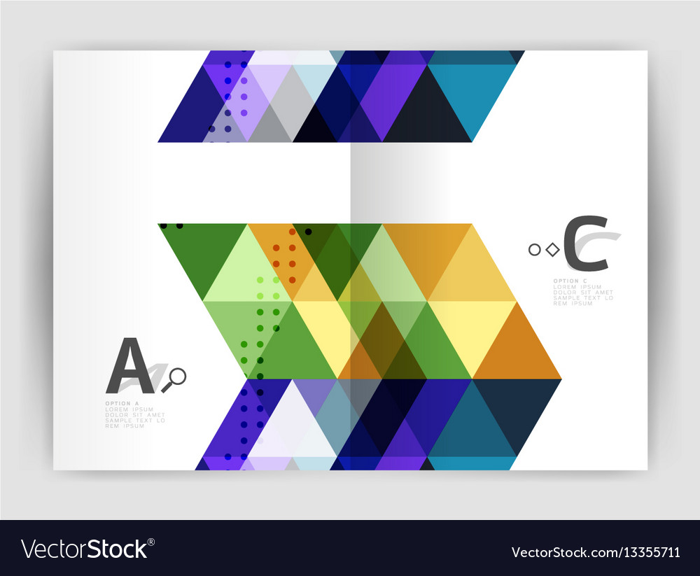 Triangle print template