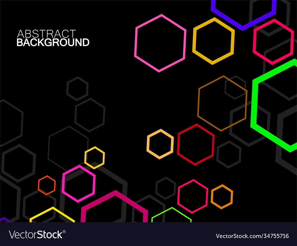 Abstract hexagon background molecular structure