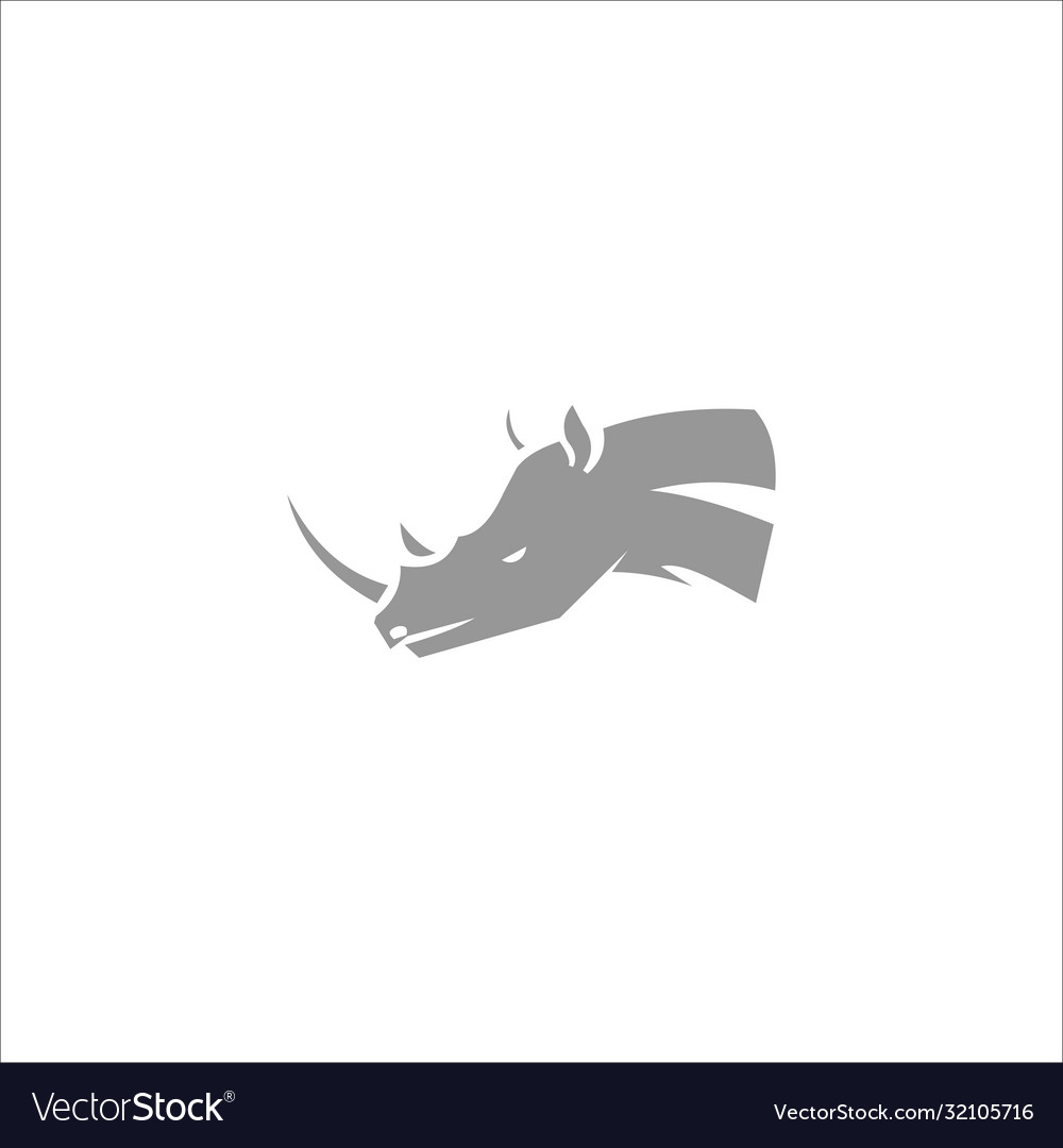 Animal rhino design template