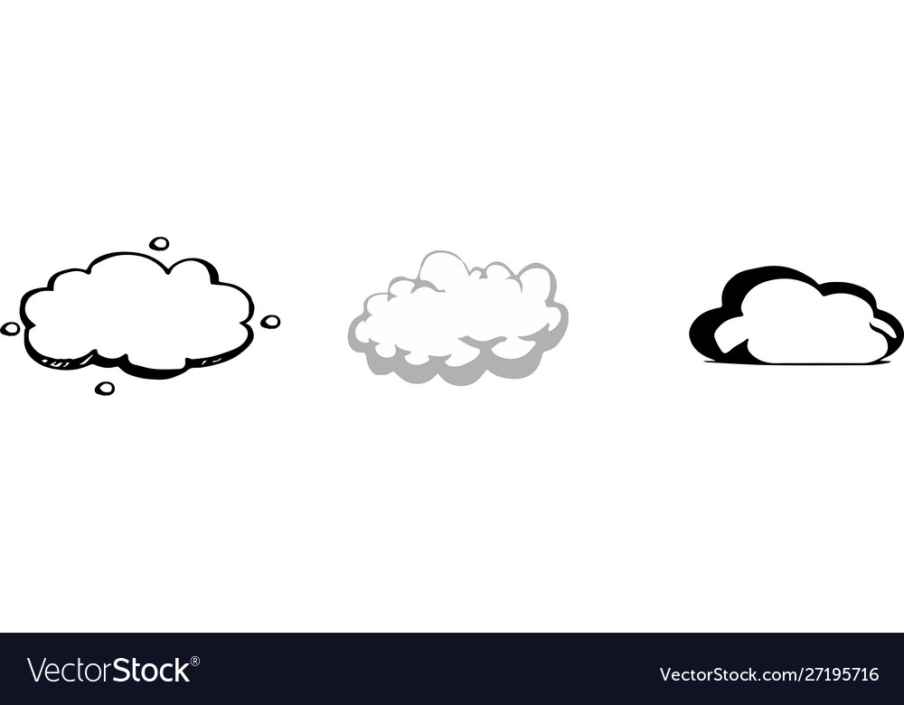 Cloud icon on white background