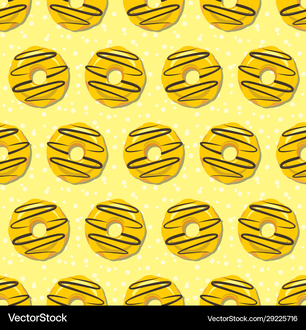 Donuts seamless pattern background Royalty Free Vector Image