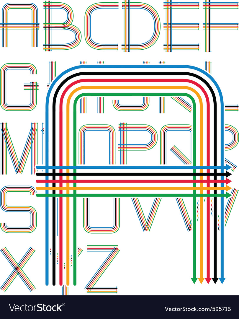 Dynamic Arrow Font