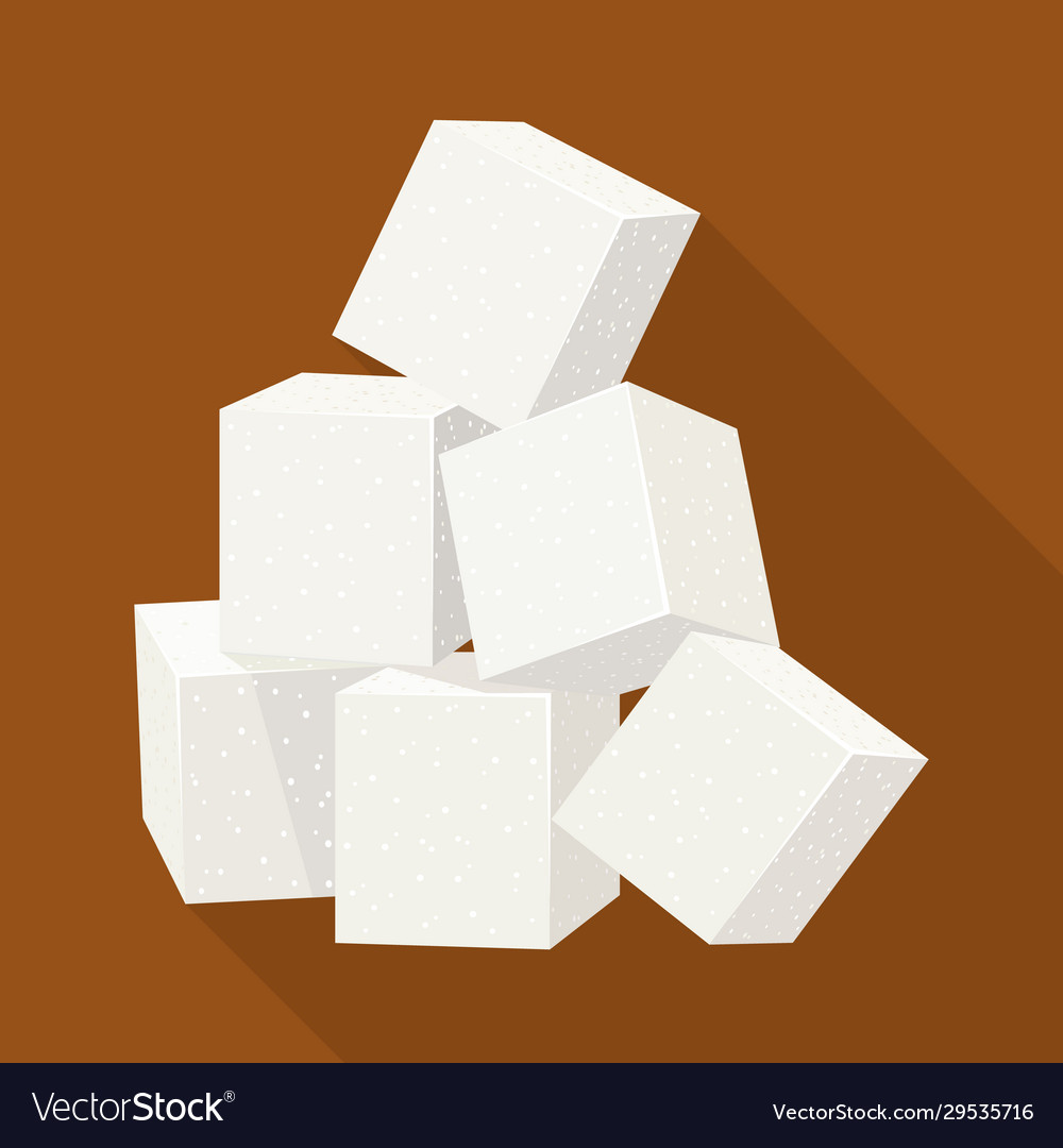 Isolated object cube and cane symbol web