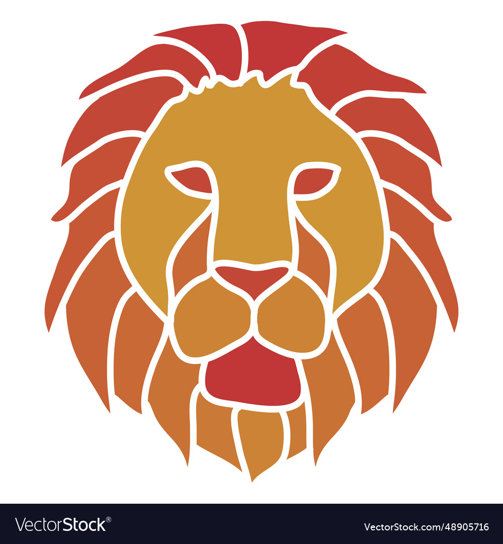 Leo zodiac sign element Royalty Free Vector Image