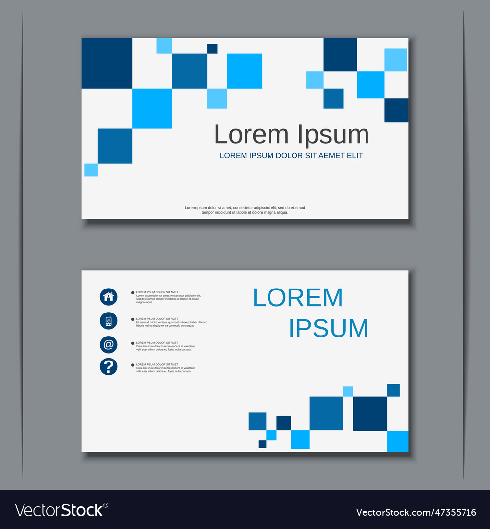 Modern business visiting card design template