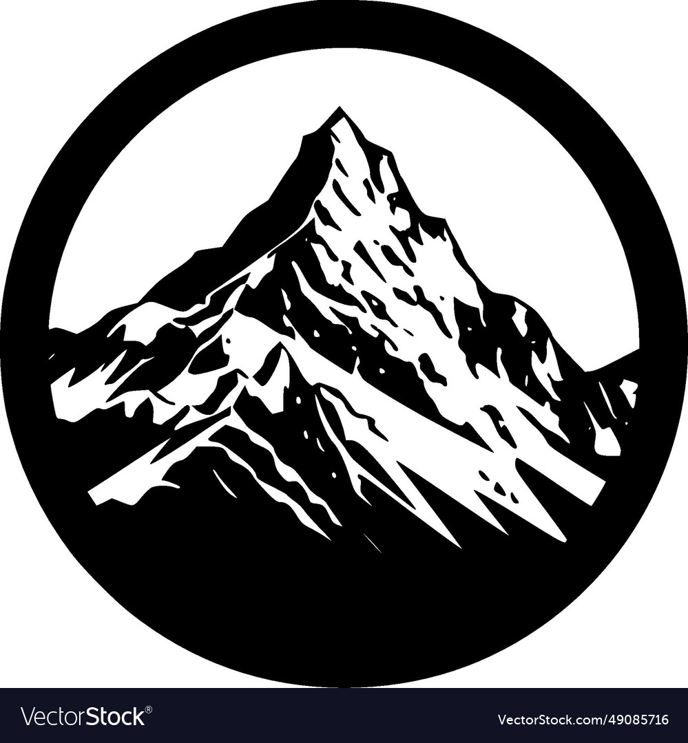 Mountain - minimalist and simple silhouette