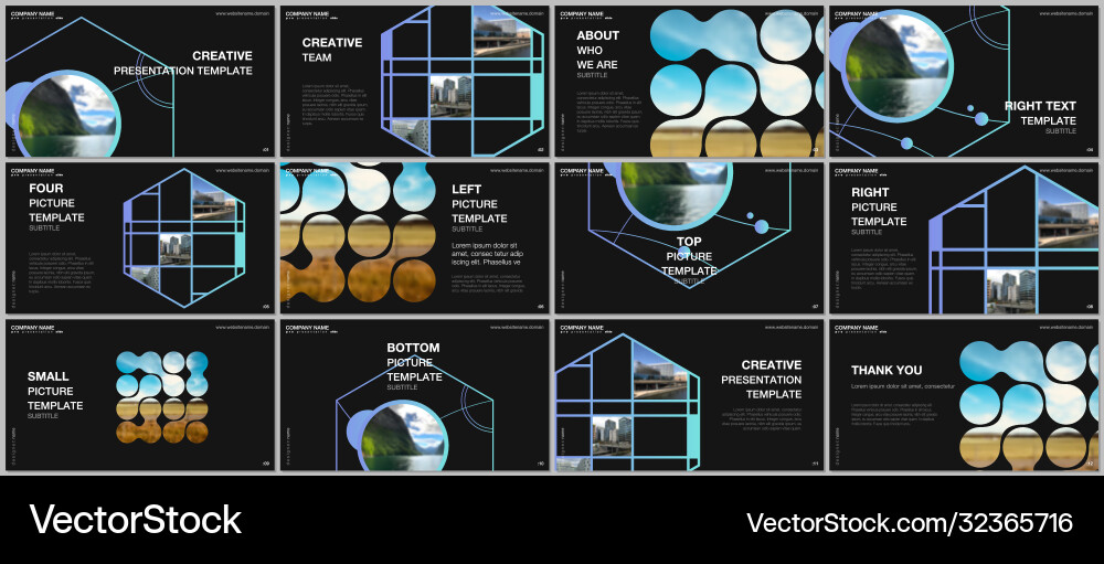 Presentation templates multipurpose Royalty Free Vector