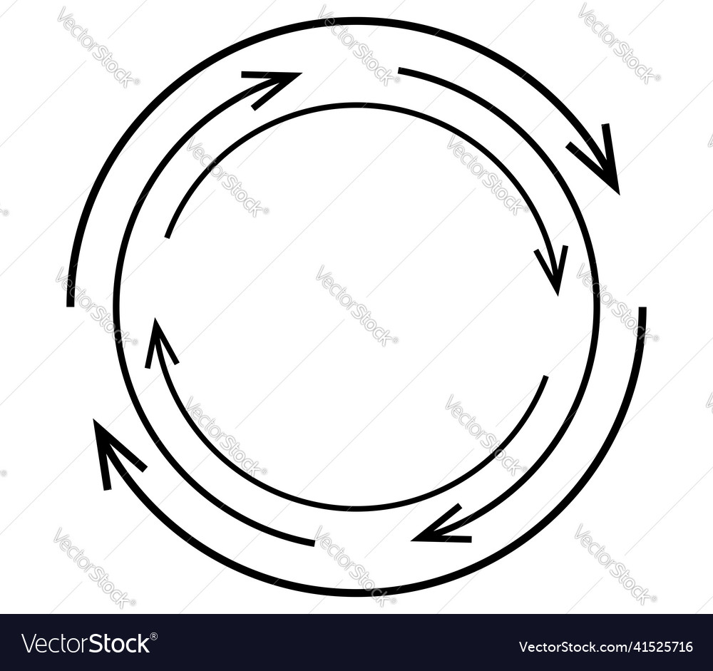 Random Kreiszyklus Pfeilelement Spirale