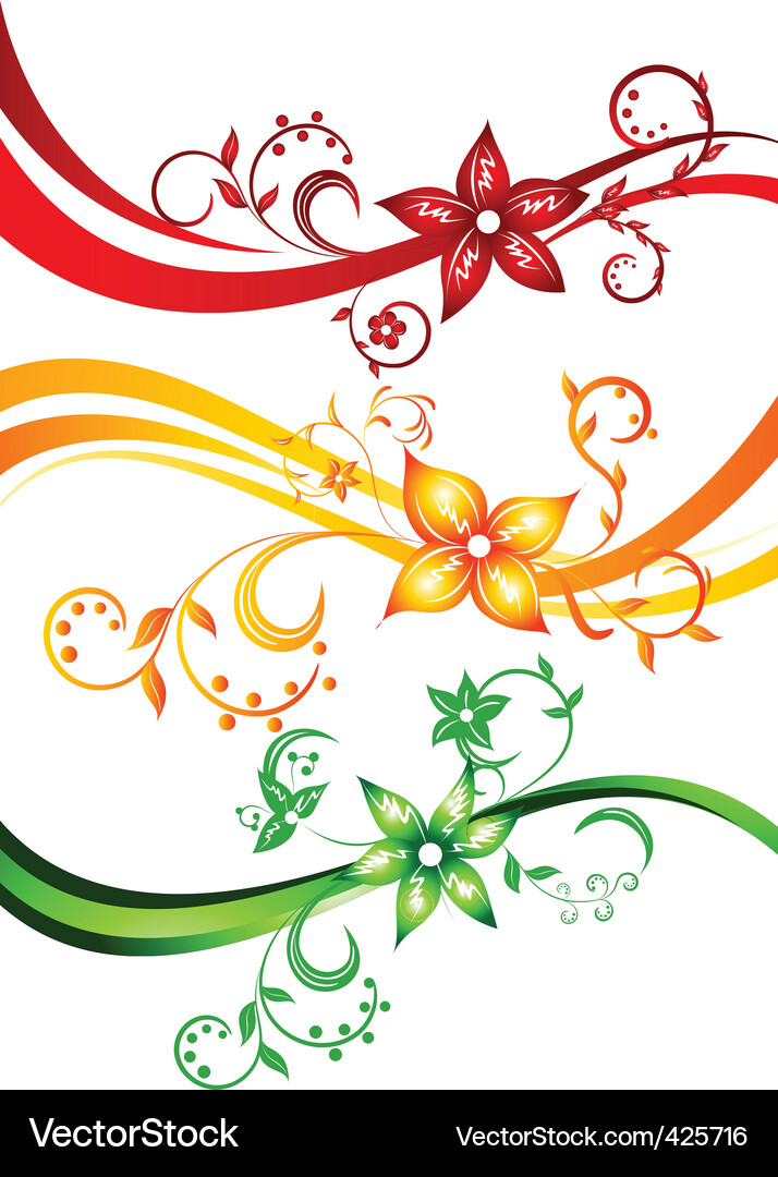 Set wavy background Royalty Free Vector Image - VectorStock