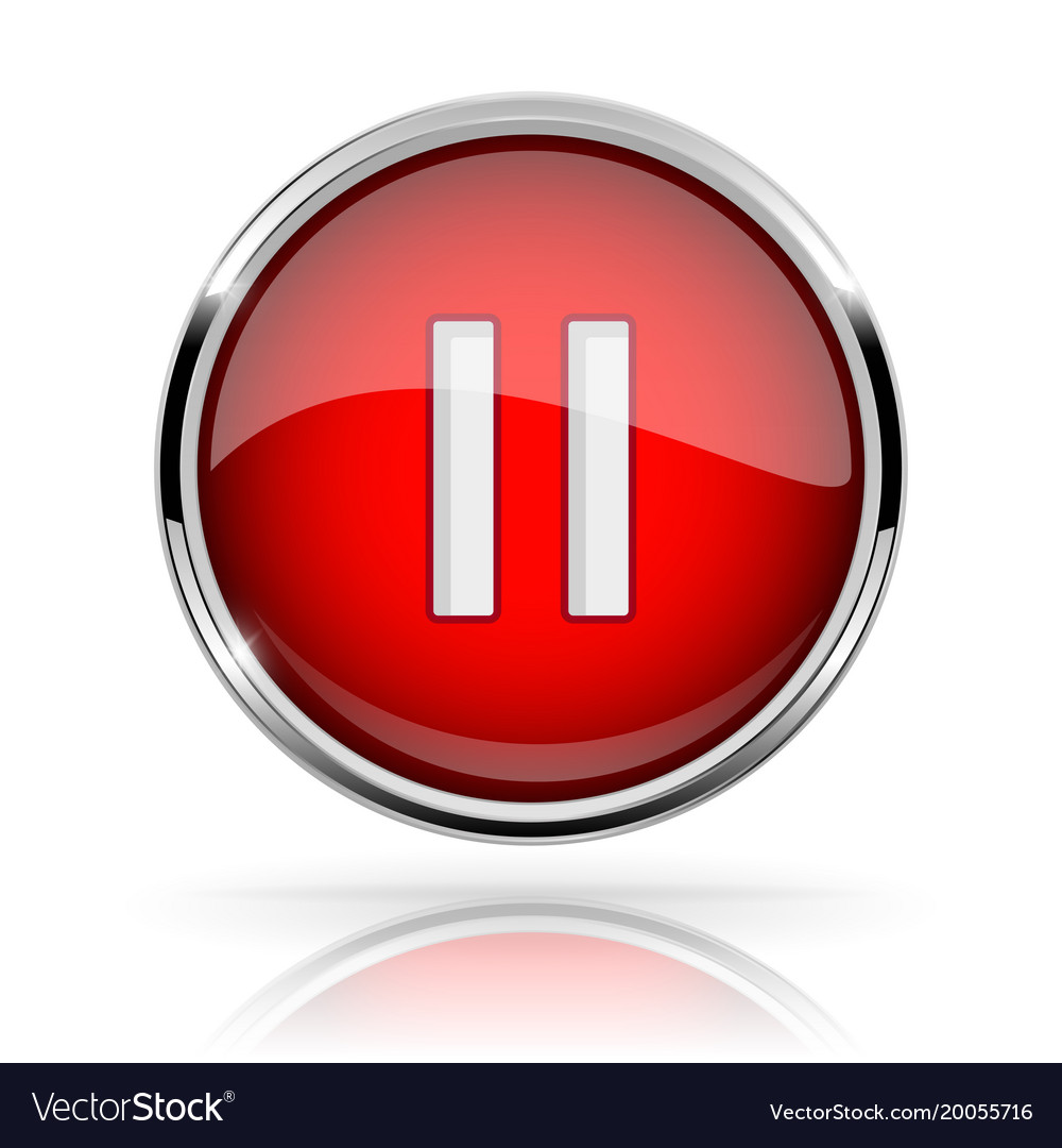 Shiny Pause Media Button