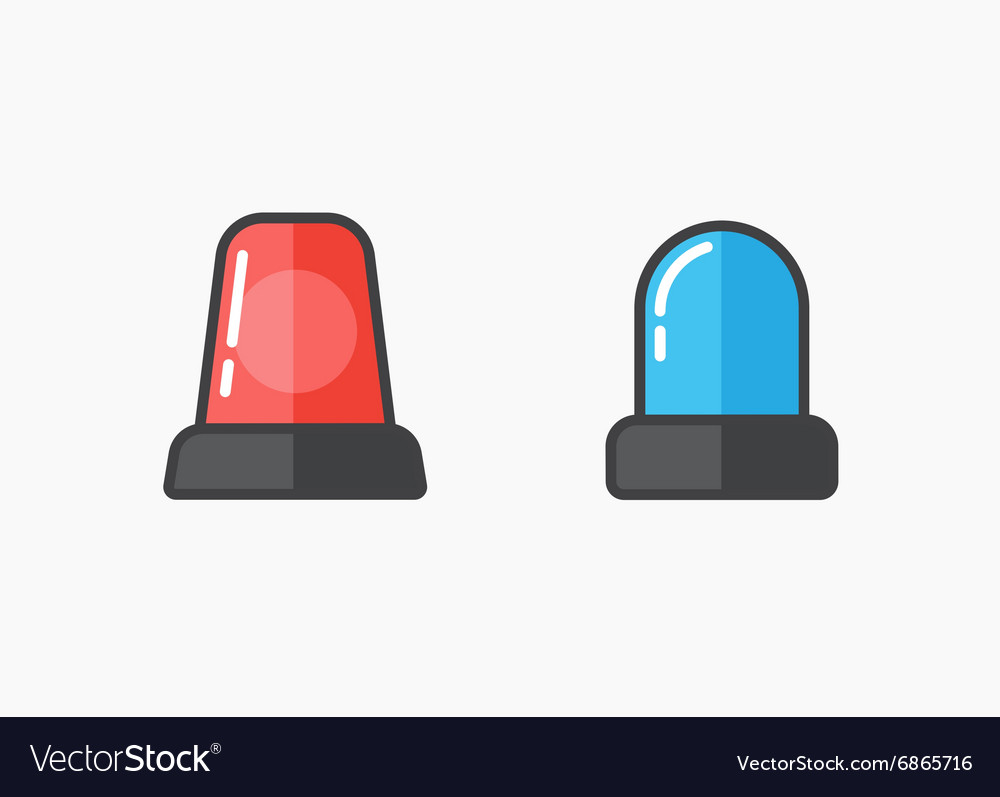 Special Flashers Of Emergency Dept Department Vector Image