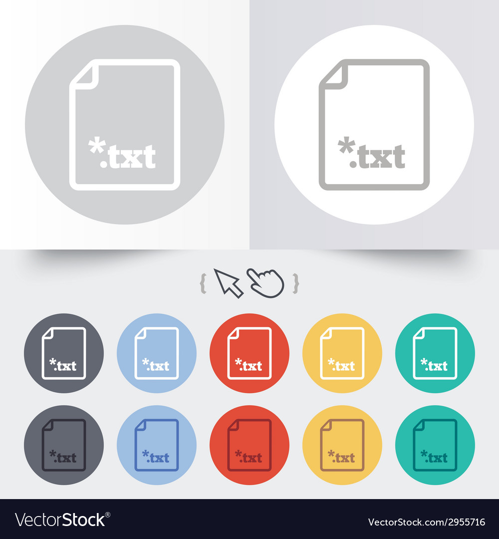 Text file icon download txt doc button