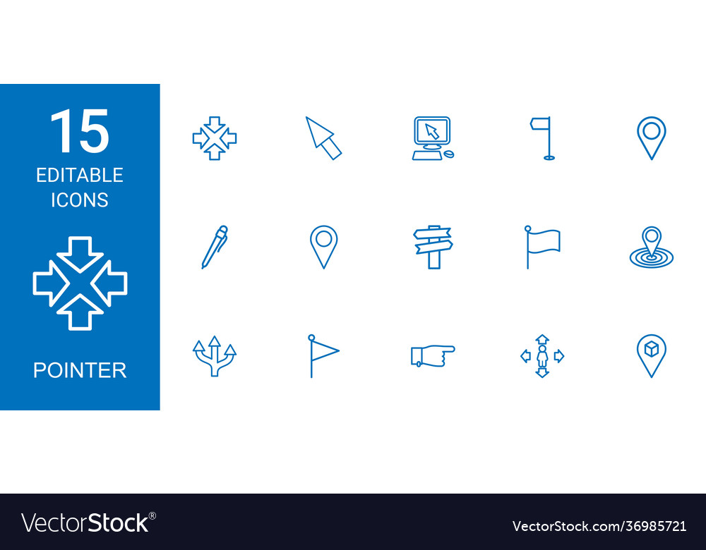 15 pointer icons