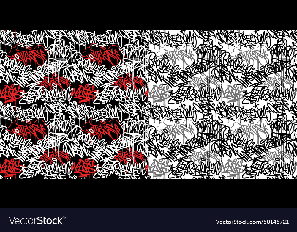 Abstract graffiti style pattern Vector Image Abstract graffiti style pattern
