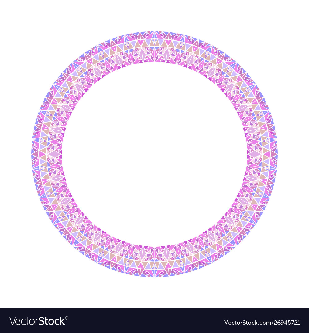 Abstract triangle tile border - circular element