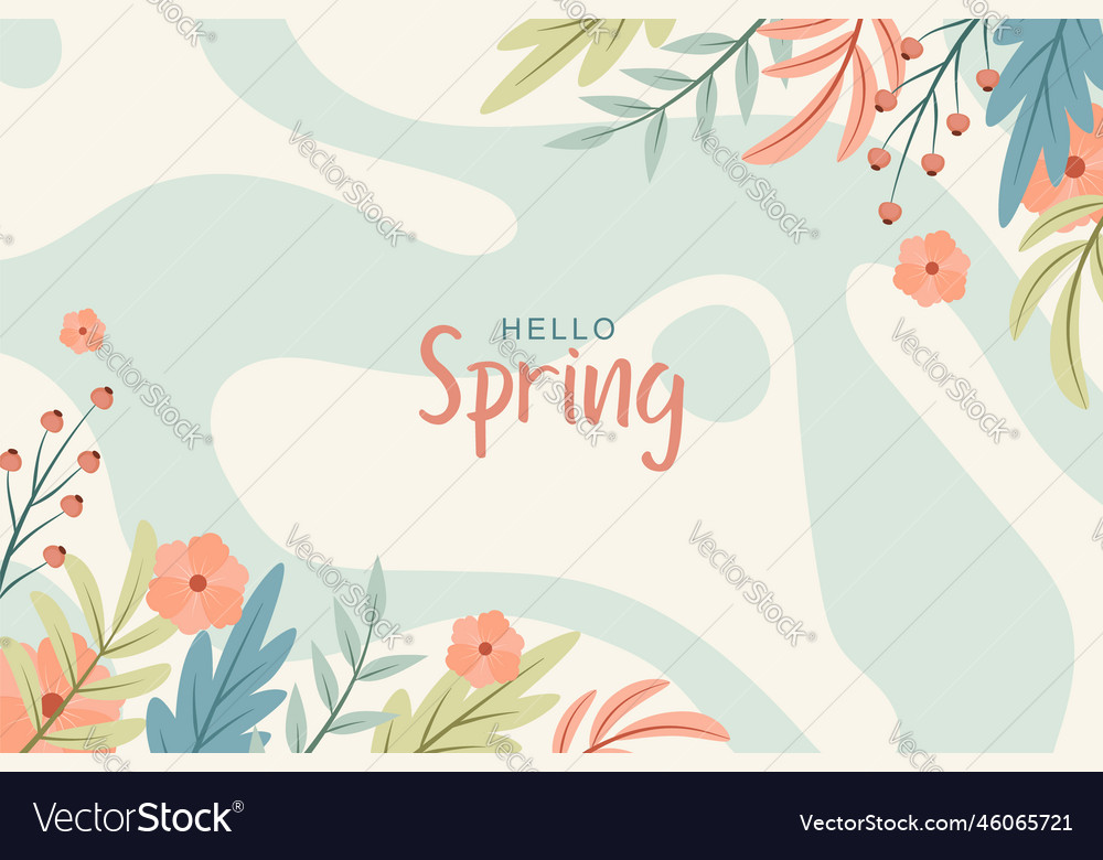 Schöne Frühling Hintergrund mit Hand gezeichnet