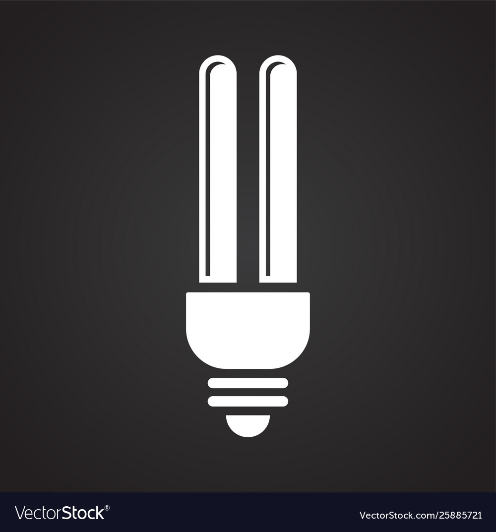 Bulb icon on background for graphic and web design Vector Image Bulb icon on background for graphic and web design