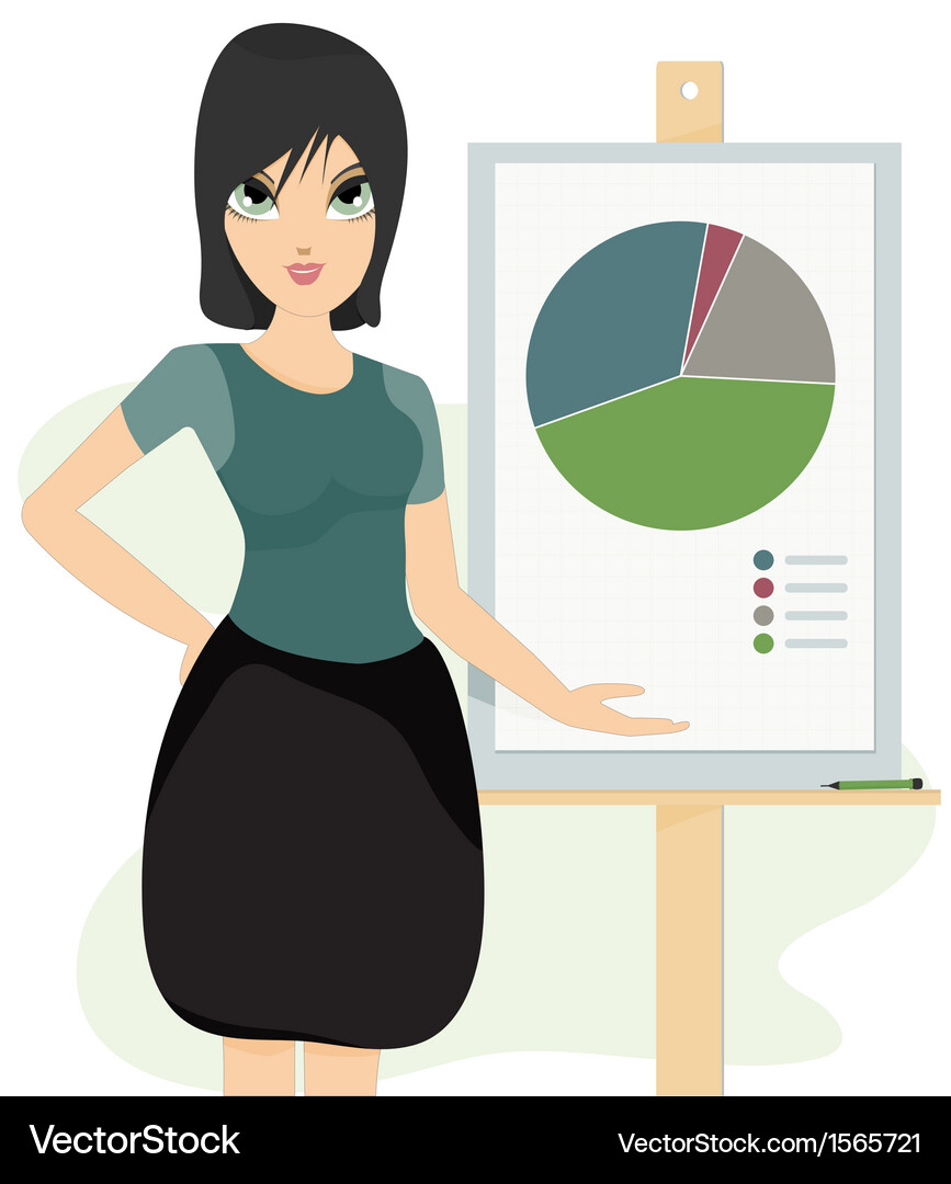 Business graph Royalty Free Vector Image - VectorStock