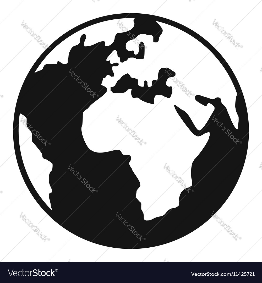 Earth Globe Simple Vector Icon Stock Vector Image & Art   Alamy