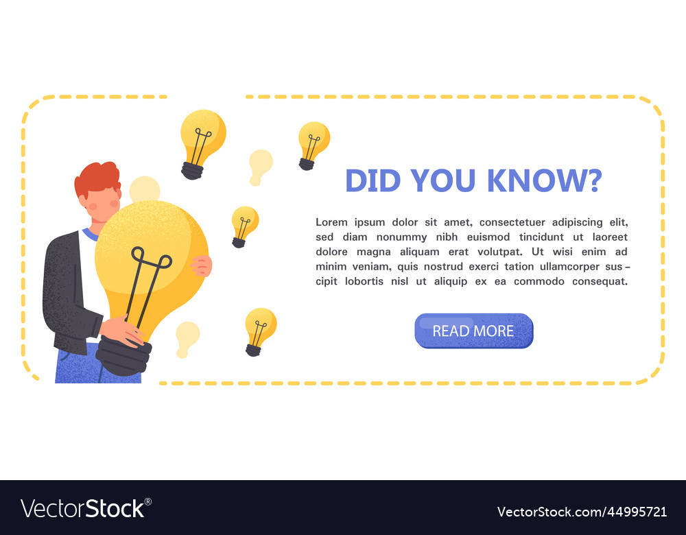 Explanation of interesting fact vector image Explanation of interesting fact
