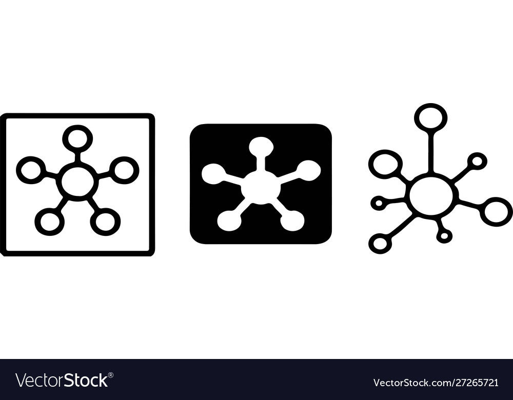 Hub network connection icon on color background Vector Image Hub network connection icon on color background