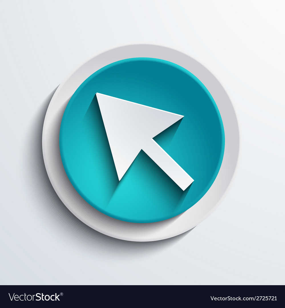 Modern blue circle icon web element