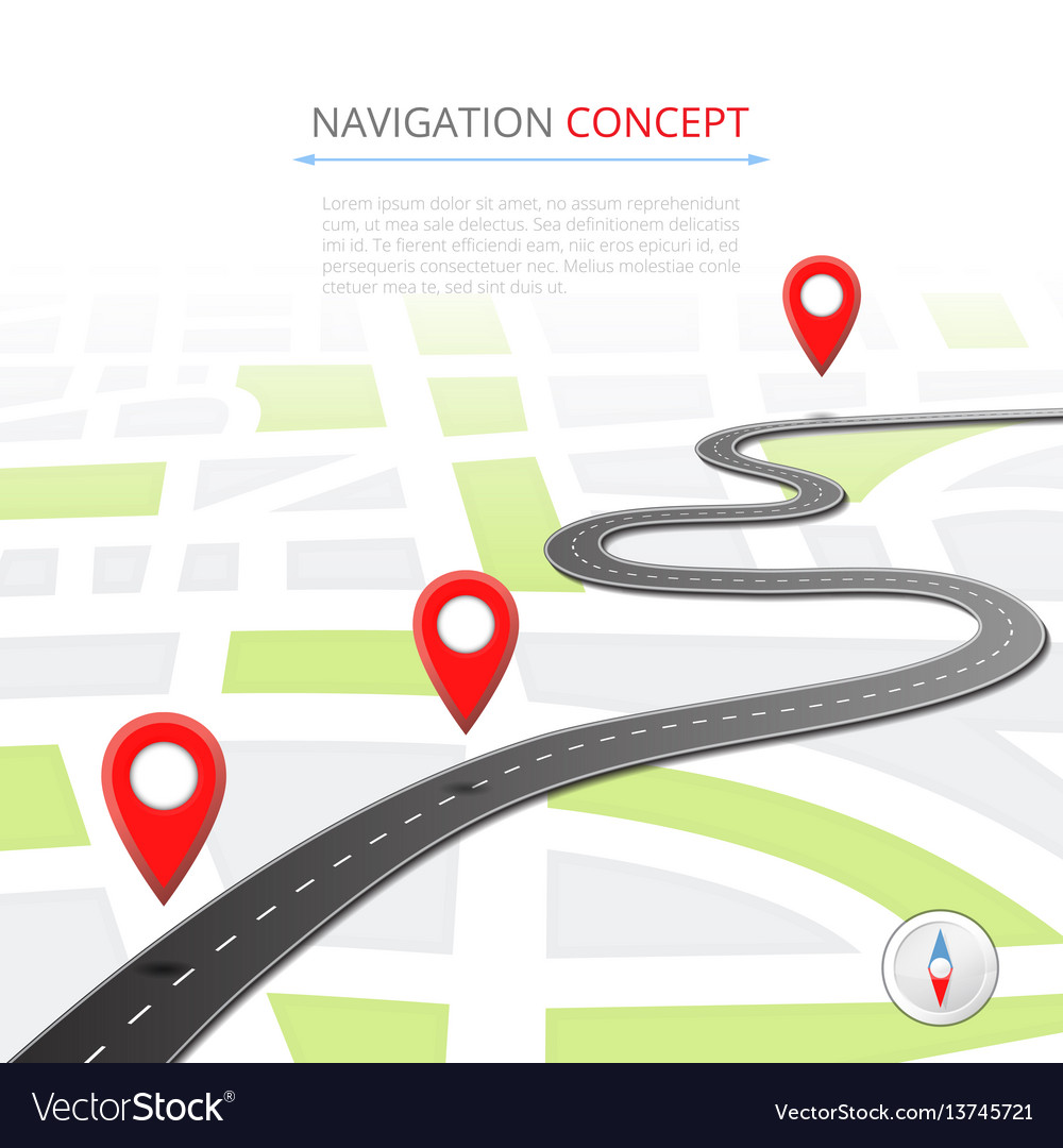 Navigation concept with pin pointer