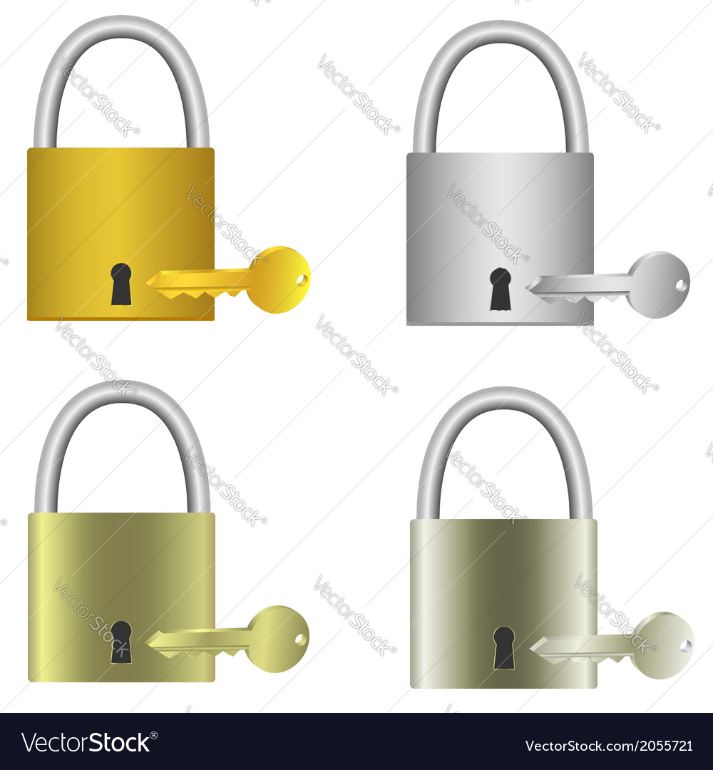 Padlocks with keys