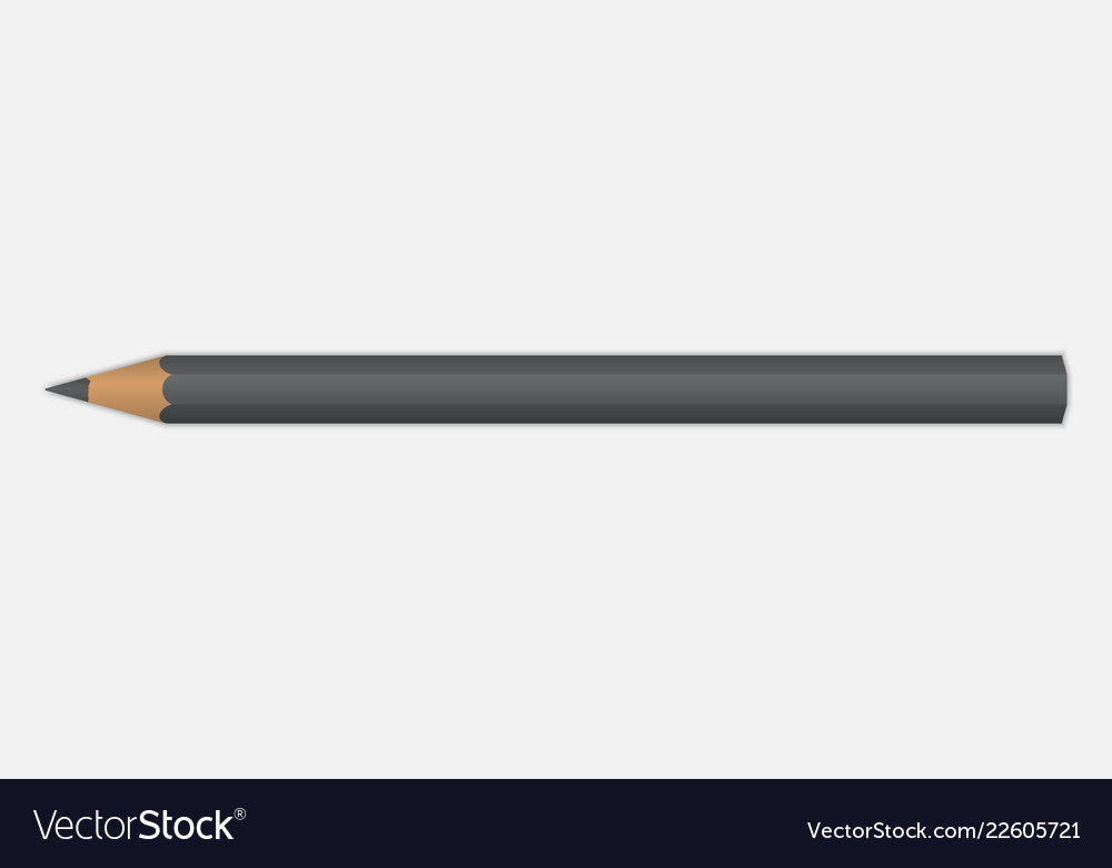 Download Pencil Mockup Template Royalty Free Vector Image