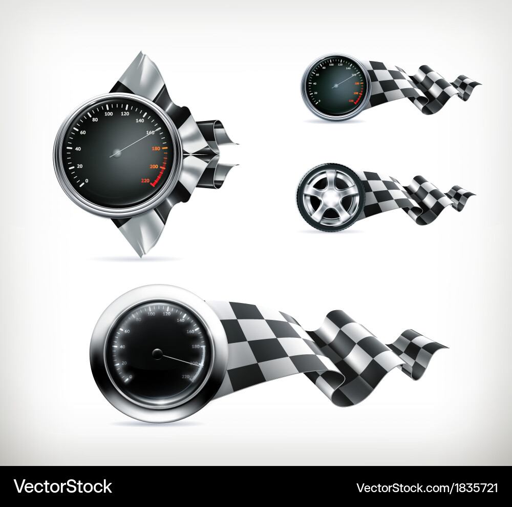 Racing emblems Royalty Free Vector Image - VectorStock