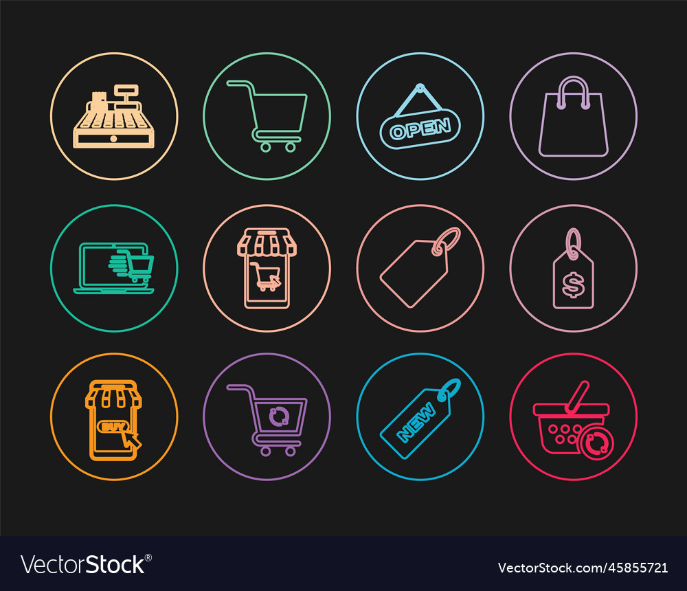 Set line refresh shopping basket price tag