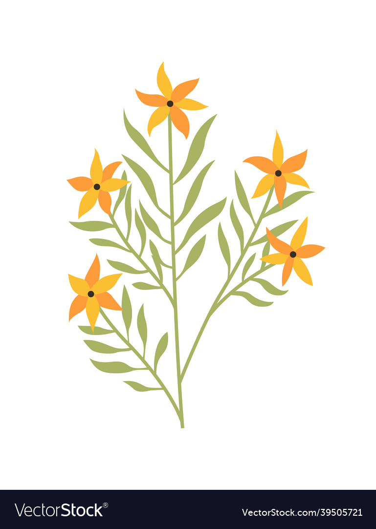 Spring flower botanical floral icon design