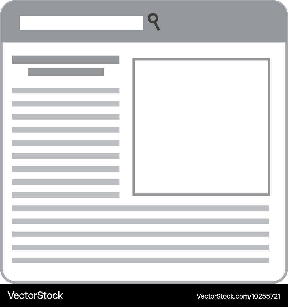 Template windows isolated icon Royalty Free Vector Image