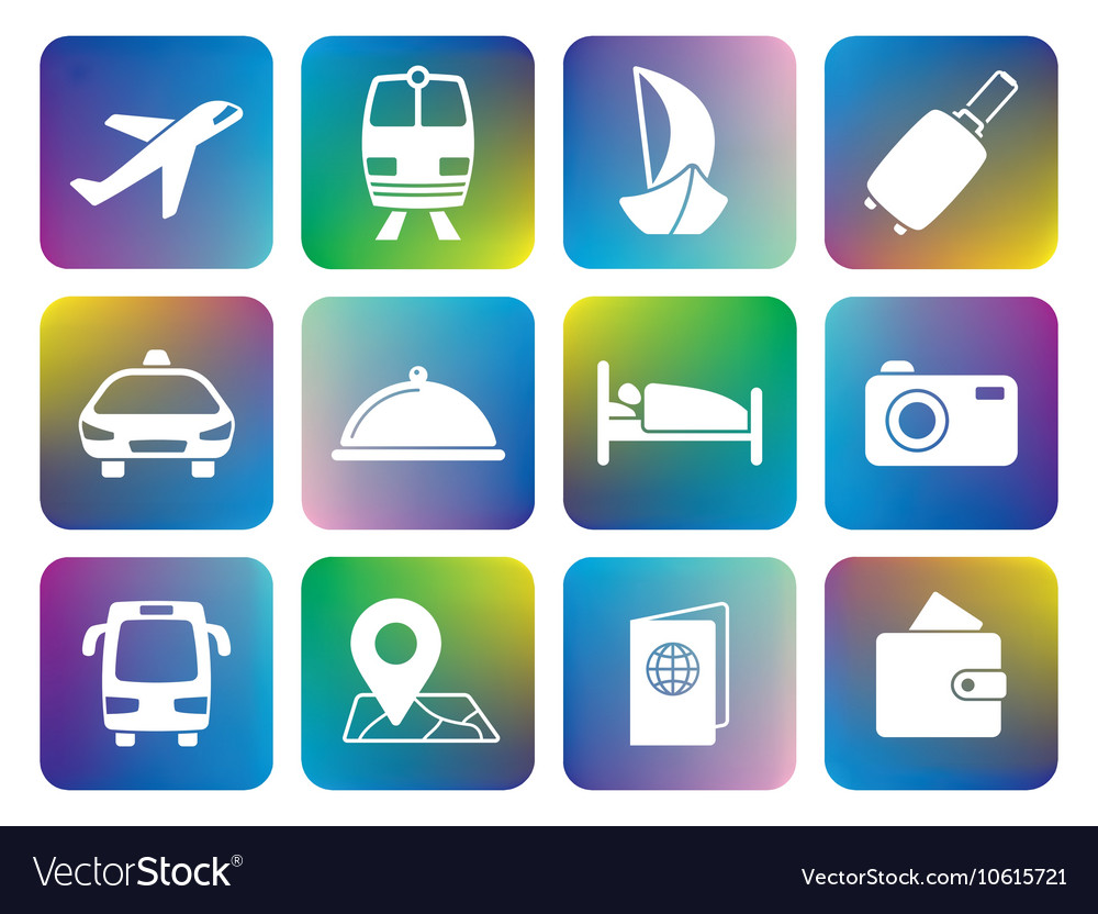 Reise- und Transportsymbole