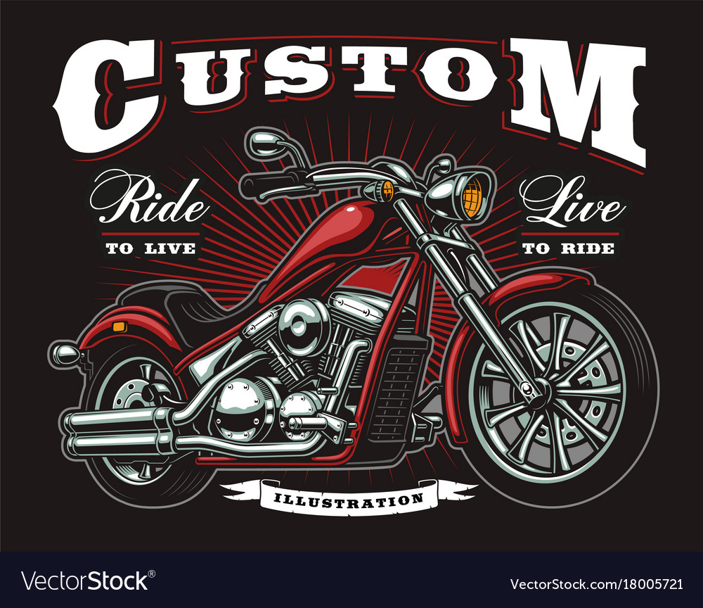 Download Vintage motorcycle Royalty Free Vector Image - VectorStock