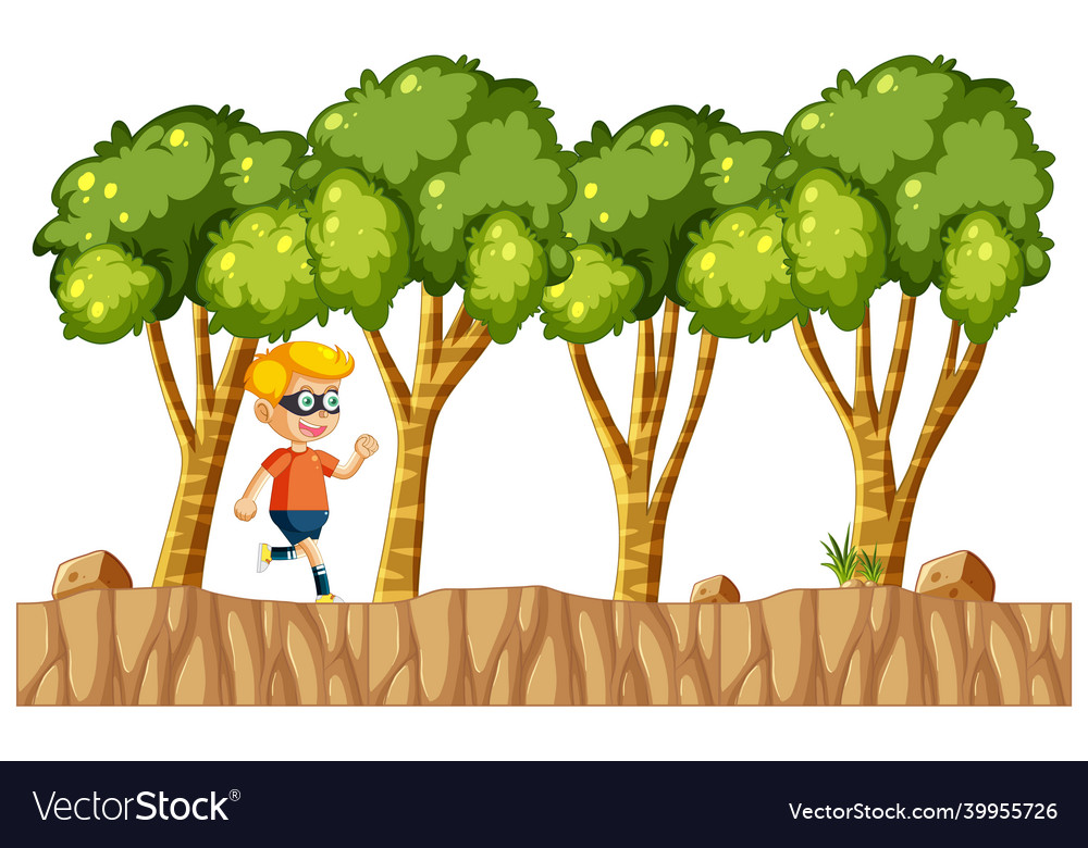 Cartoon character platform game objects vector image Cartoon character platform game objects