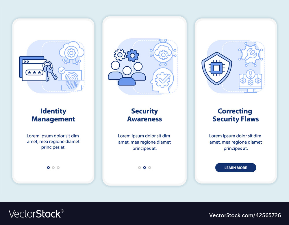 Cybersecurity risk management light blue vector image Cybersecurity risk management light blue
