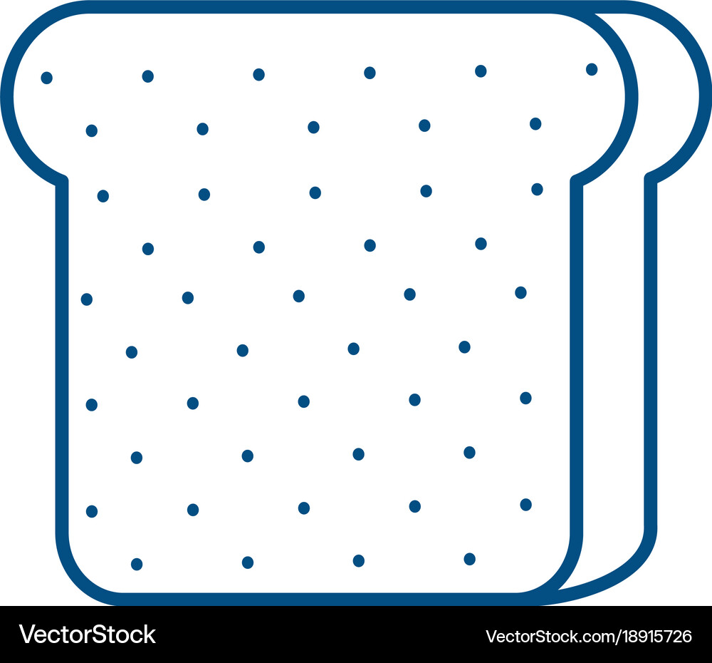 Isolated bread design Royalty Free Vector Image