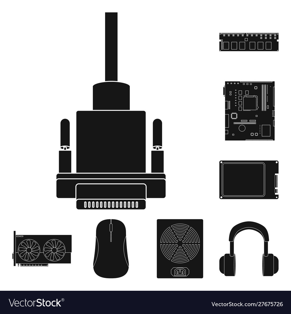 Isolated object internet and electronics sign vector image Isolated object internet and electronics sign