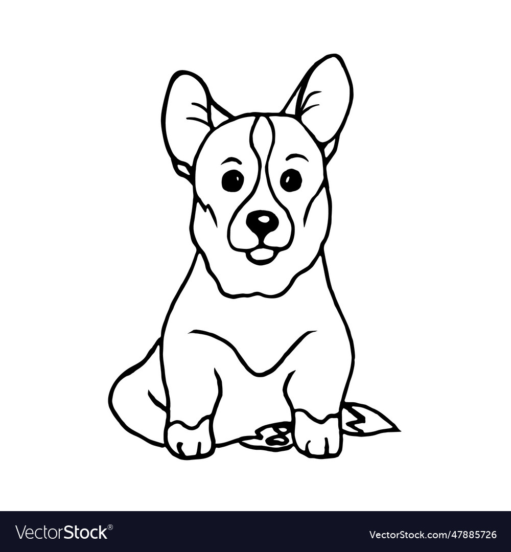 Puppy Royalty Free Vector Image - VectorStock