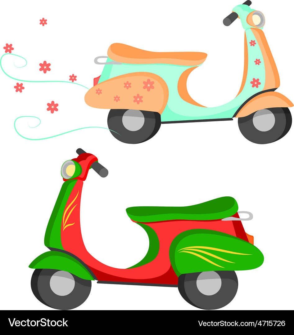 Scooter Royalty Free Vector Image - VectorStock