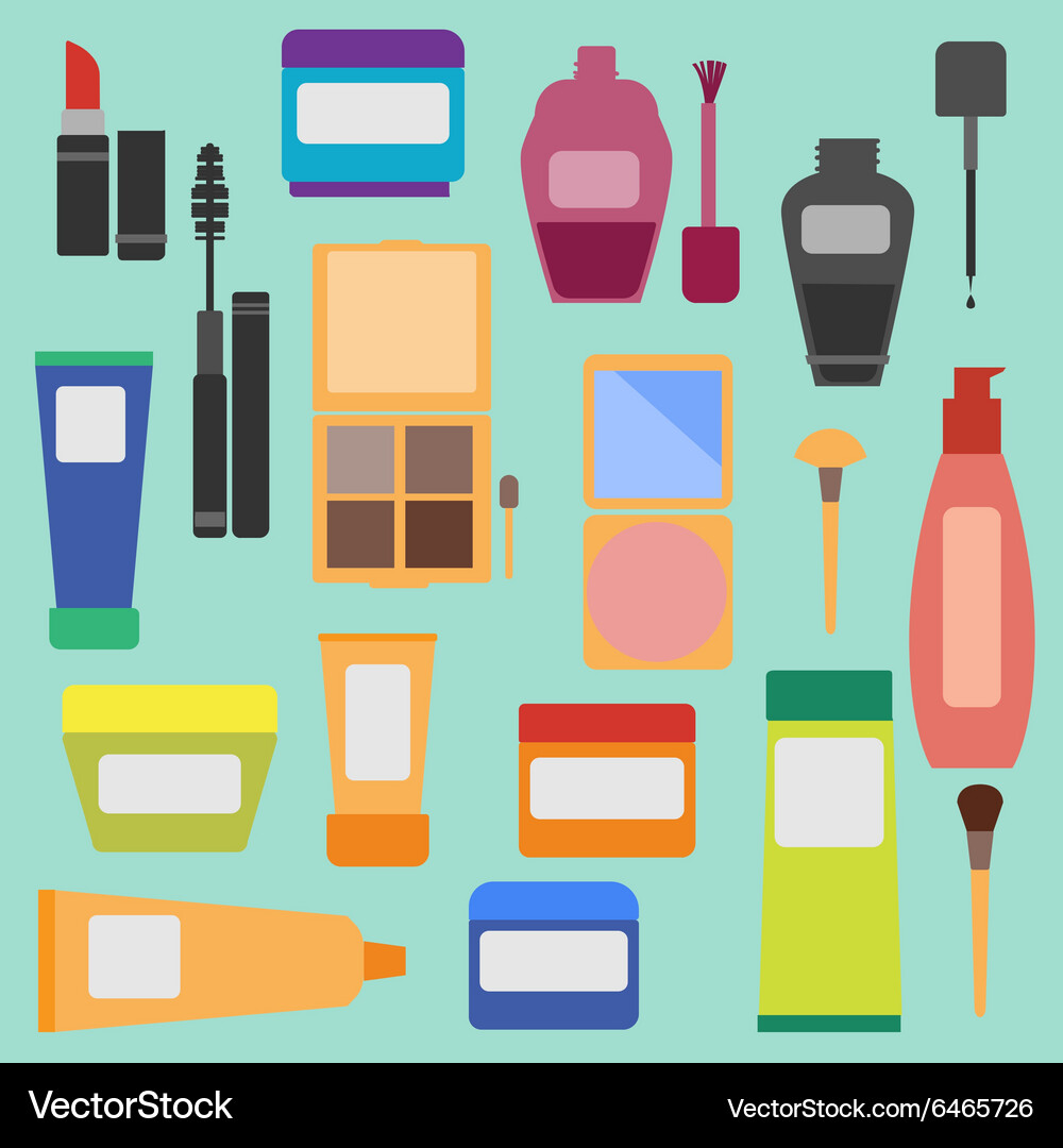 Women s cosmetic set Royalty Free Vector Image