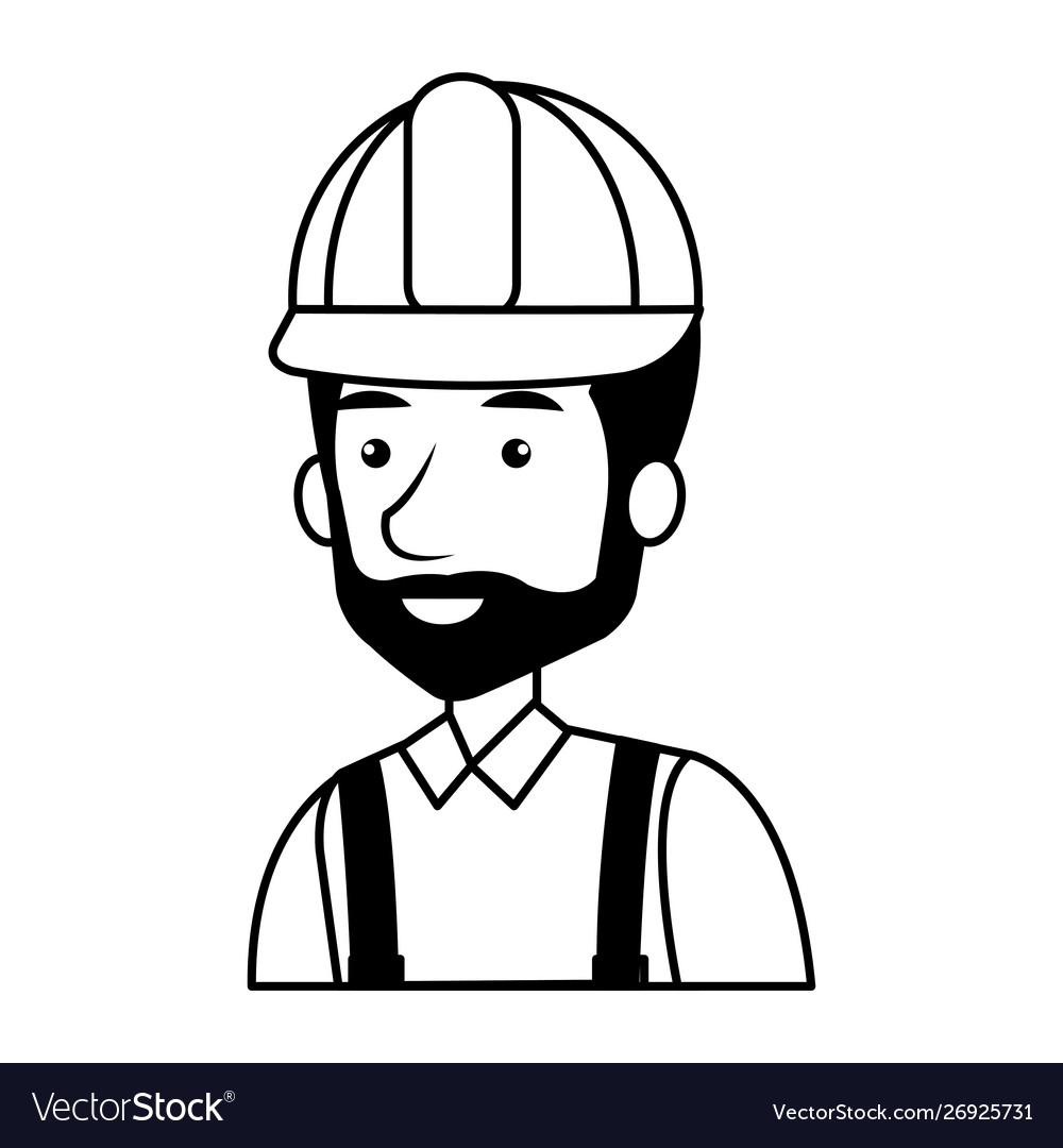Builder constructor with helmet character
