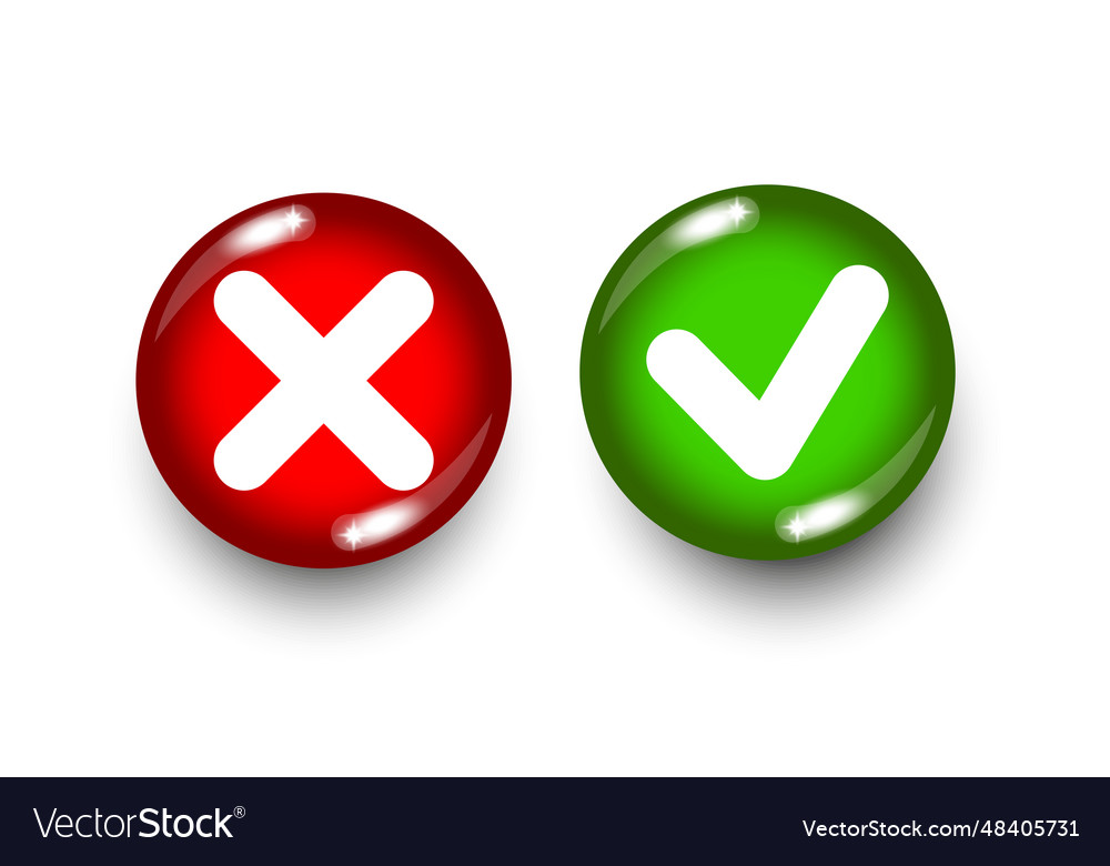 Check mark buttons eps 10