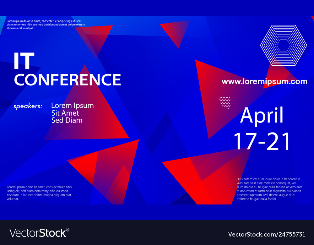 Conference announcement design template